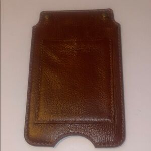 Brown Leather Card Sleeve